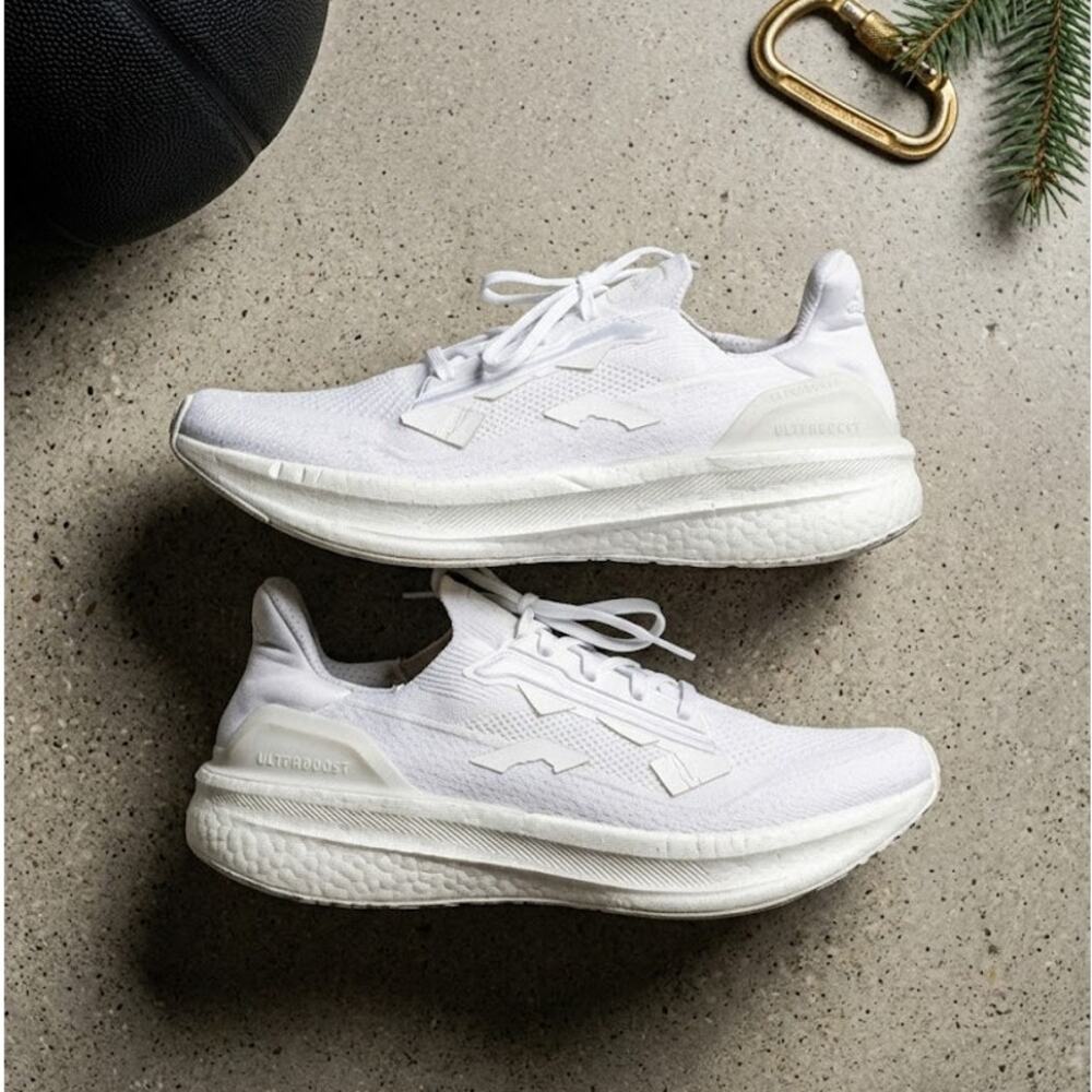 Adidas Ultraboost 5X Light Triple White Running Shoes Sneakers Mens 11.5